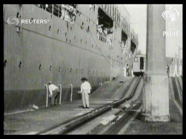 New York Fleet on way to Safeguard Panama Canal (1930)