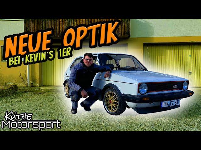 NEUE OPTIK an Kevins 1er GOLF | Fahrwerk + Felgen | VW Golf GTI MK1 | Küthe Motorsport