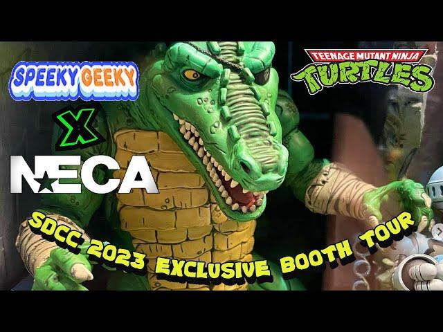 NECA Toys SDCC 2023 TMNT Booth Tour Walkthrough with Trevor Zammit and Tokka Oroku