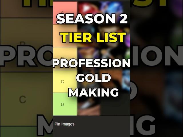 The Most PROFITABLE Professions in WoW - Season 2 Gold Making Tier List