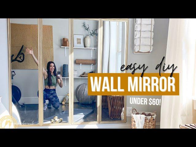 diy mirror wall no power tools