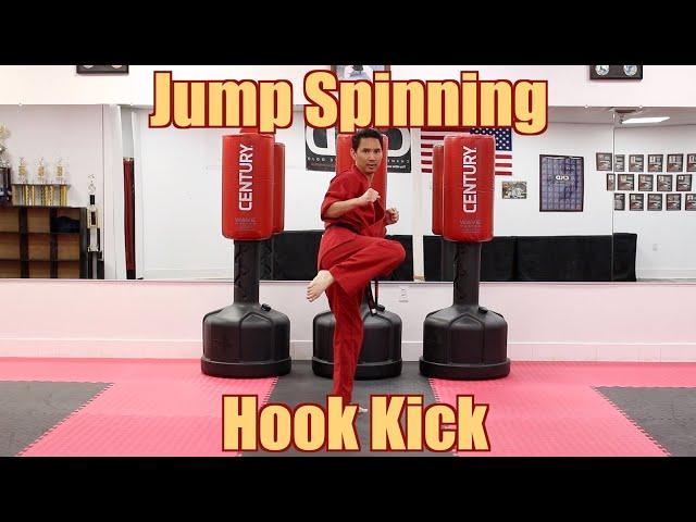 KARATE Lesson 32 - Jump Spinning Hook Kick