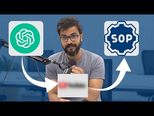 How to build Standard Operating Procedures (SOPs) using ChatGPT (for FREE)