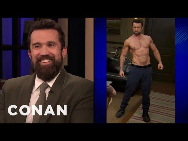 Rob McElhenney Wanted To Look Like Brad Pitt In "Fight Club" | CONAN on TBS