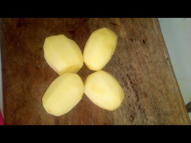 How to peel potatoes fast without boiling