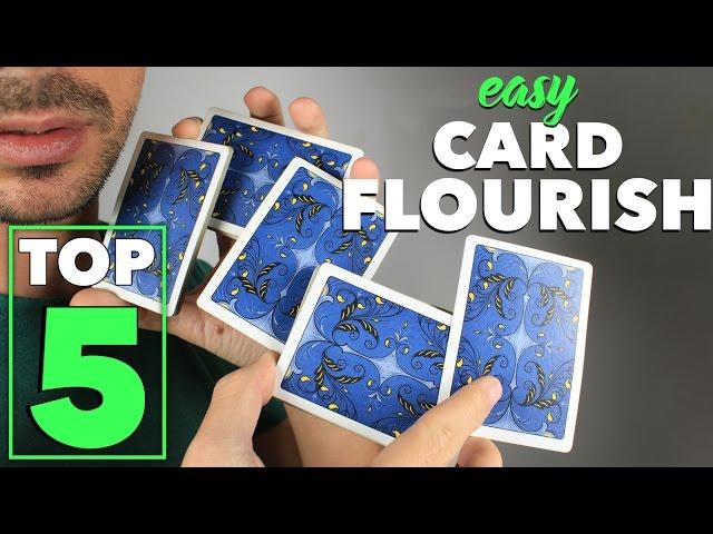 5 Easy Visual Card Flourishes Anyone Can Do - Cardistry Tutorial for Beginners