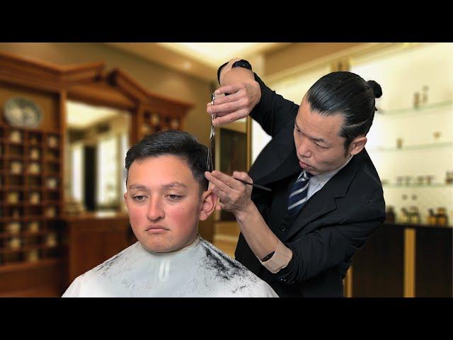 VIP Full Treatment at High Class Japanese Hair Salon Where Prime Ministers Get Haircut (ASMR)
