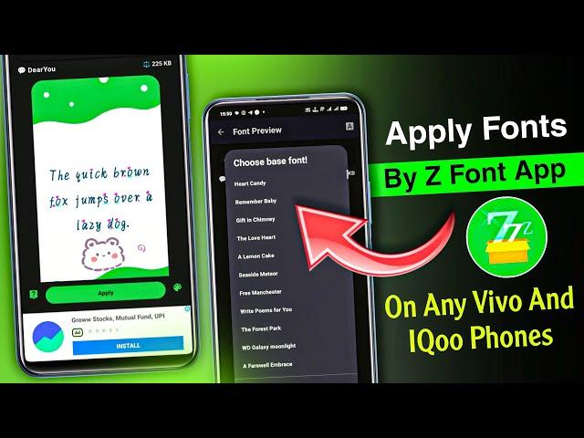 Z Font App Kaise Use Kare | Z Font3 Fonts Apply Problem Solve | Emoji & Font Apply On Vivo Phones 