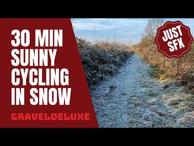 30 Min ️+️+‍️= Crunchy Snow and Sun  Indoor Cycling Workout just SFX