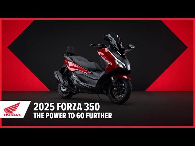 New 2025 Forza 350: The power to go further | GT Scooter | Honda Motorcycles