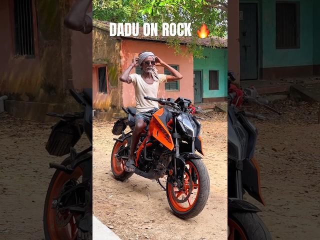 Dadu On Rock Ktm Duke 39T #shorts #duke #ktm #reels #bikelover #attitude #trending #funnyvideo