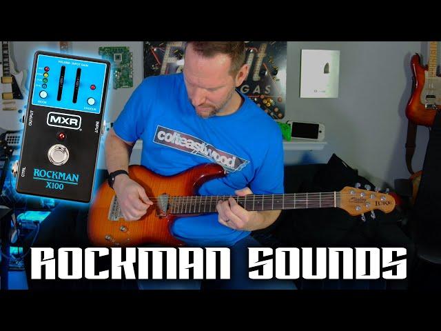 MXR X100 Rockman Guitar Boston Tom Scholz Pedal with Sterling Ernie Ball Luke Music Man Guitar