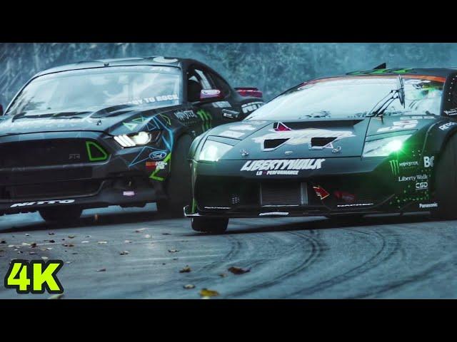 Sagi Abitbul & Guy Haliva - Stanga | Battle Drift | Lamborghini Murcielago vs Ford Mustang RTR | 4k