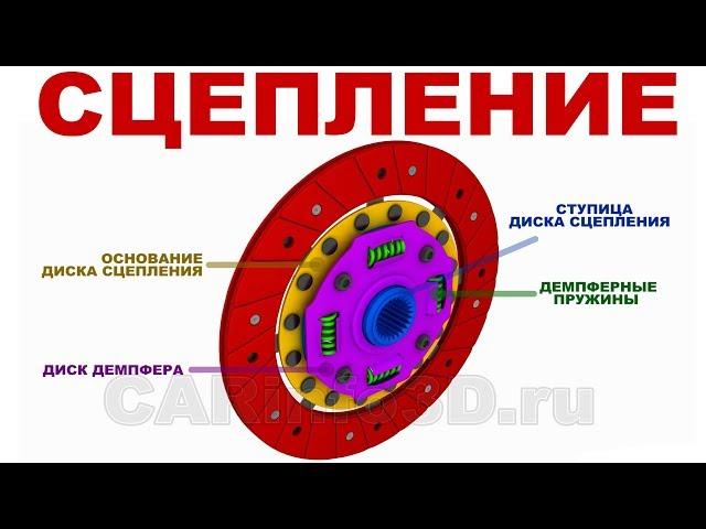 Устройство СЦЕПЛЕНИЯ (3D анимация)