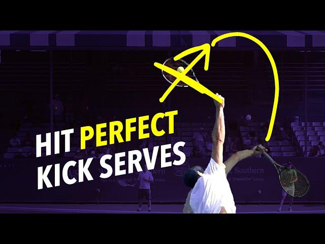 The Secrets of a Perfect Kick Serve #tennisserve #kickserve