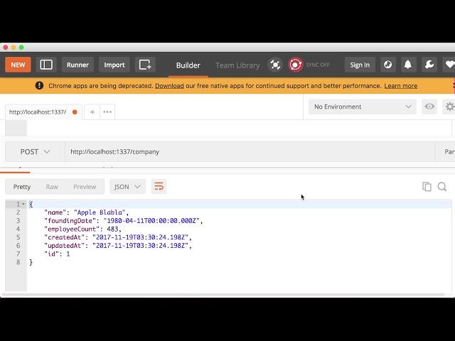 09 Using Postman to Test the Sails Blueprint API