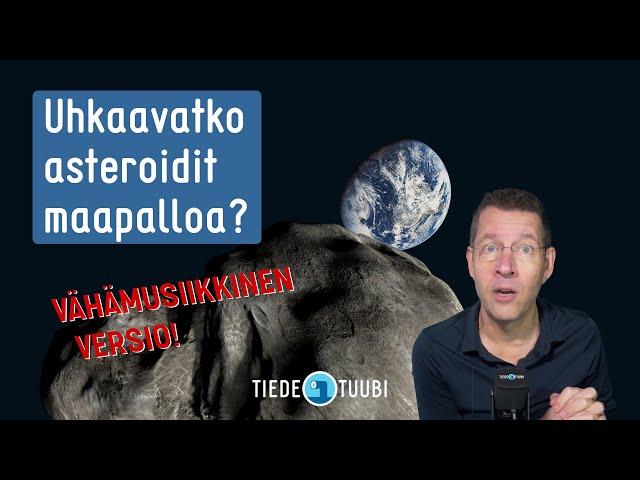 Maapallon ohi meni juuri asteroidi läheltä ja niitä tulee lisää.Tässä videon vähämusiikkinen versio.