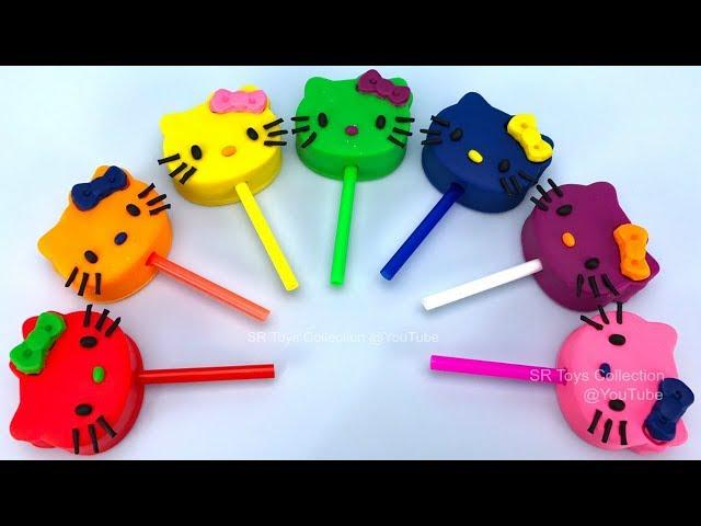 Play Dough Hello Kitty Lollipops and Cookie Molds | Surprise Toys Kinder Surprise