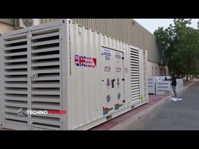 generator on tour,1000Kva Perkins container on a new overseas tour
