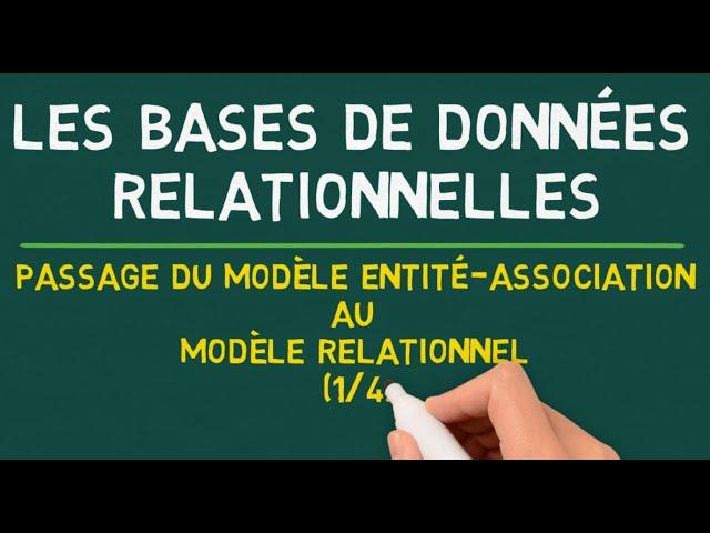 Bases de Données Relationnelles - Passage du Modèle Entité/Association au Modèle Relationnel (1/4)