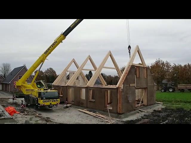 Hempcrete Panels in Action in Holland - built in 3 days - Dun Agro Hemp Group