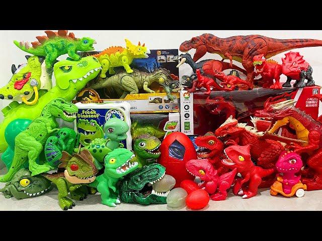 Jurassic World Unboxing Review Asmr Colorful Dinosaur Giant T-rex Triceratops Velociraptor