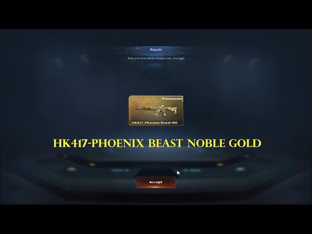 CROSSFIRE PHILIPPINES - HK417-PHOENIX BEAST NOBLE GOLD (LAPIS LOTTO JACKPOT)