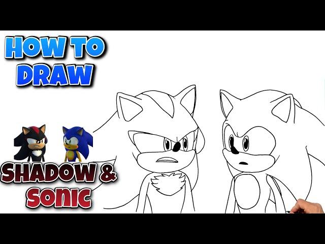 How To Draw Shadow And Sonic | SONIC PRIME #sonicprime #drawing