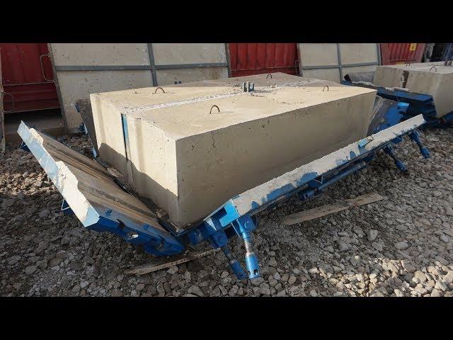 Production of FBS concrete blocks in the steel moulds "M-Konstruktor"