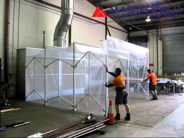 Mastre-Flex 169/3 Retractable Spray Booth – Retracting Video