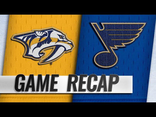 Blues beat Predators for fifth straight win