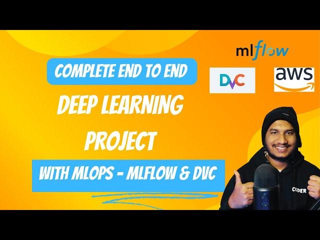 End to end Deep Learning Project Implementation using MLOps Tool MLflow & DVC with CICD Deployment 