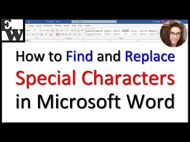 How to Find and Replace Special Characters in Microsoft Word