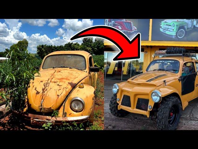 A TRANSFORMAÇÃO DO FUSCA CAQUI!