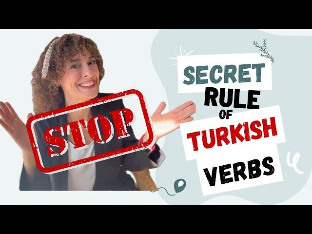 Don't Make This MISTAKE! The 1️⃣ Rule of Turkish Verbs You NEED to Know!