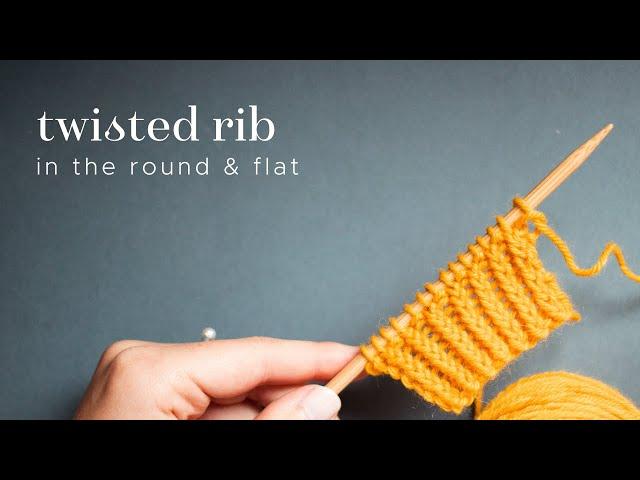 Knitting tutorial: Twisted rib