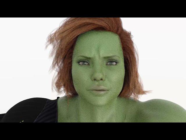 Elizabeth as She Hulk Transformation