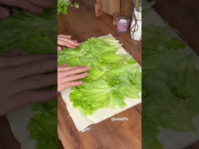 Быстрая и вкусная закуска из лаваша .