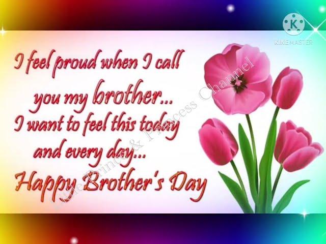 Happy Brothers Day Quotes & Wallpaper |  Brothers Day Wishes | Like  Subscribe Share