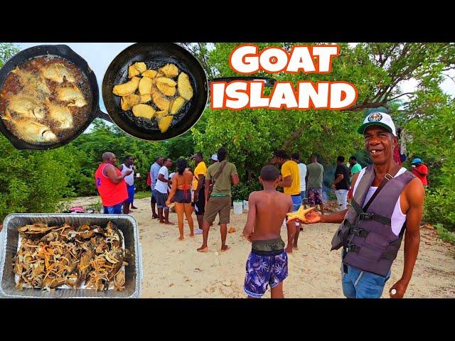 EPIC COOKOUT WITH GUESTS ON ABANDONED US ARMY BASE‼️3MILES OUT AT SEA