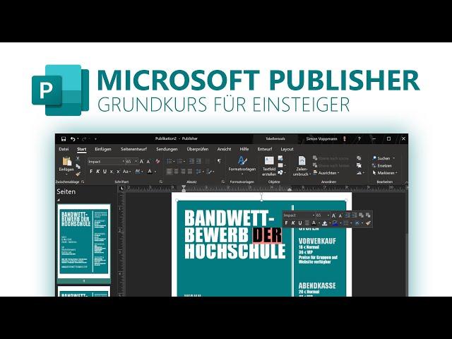 Microsoft Publisher (Grundkurs für Einsteiger) Dokumente einfach layouten