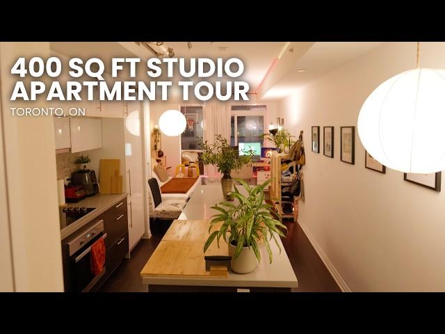 Touring a Cozy 400 Sq Ft Studio Apartment in Downtown Toronto