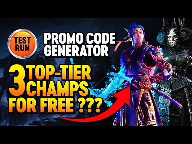 Does It Actually Work?? Test Run for 3 FREE Champions with RAID: Shadow Legends Promo Code Generator