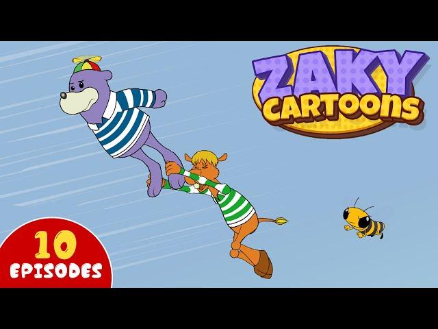 Zaky & Friends Cartoons Compilation | 10 Episodes | 55 Minutes