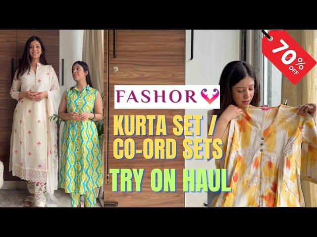 *Huge* Fashor Kurta set haul | Pakistani style Kurta set try on haul | Myntra kurta set haul