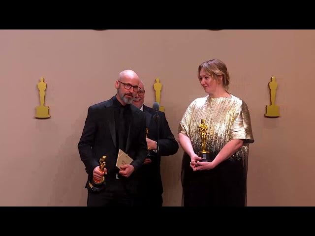 Oscars Backstage Interview • Makeup and Hair-styling