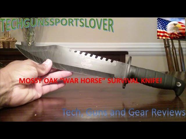 MOSSY OAK "WAR HORSE" SURVIVAL KNIFE