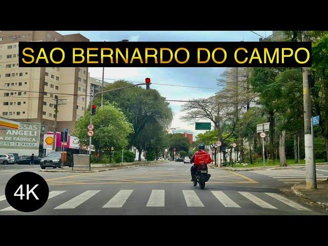 4K Sao Bernardo do Campo, #1 industrial city of Brazil, driving tour.