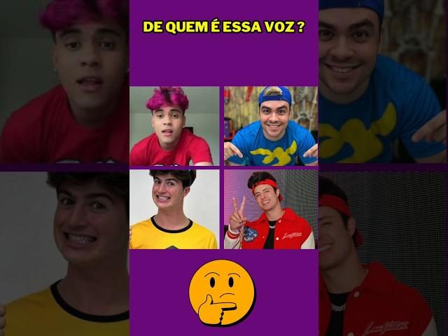 De quem é essa voz? #dequeméavoz #luluca #robsonabreu ##natanporai #enaldinho #shortyoutube