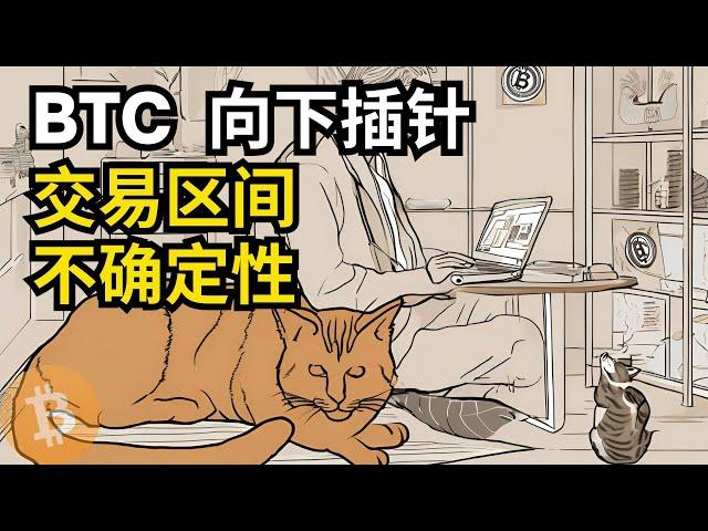 BTC 向下插针，交易区间的不确定性。比特币行情分析(BTC/ETH/比特币/以太坊/bitcoin/ethereum行情分析)